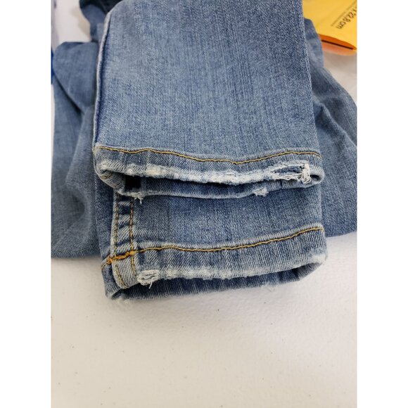 Free People Denim Distressed Med Wash Zip Fly Skinny, knee ripped Jean, size 25 - Picture 7 of 7